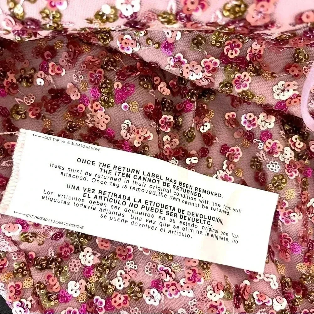 NWT Dress The Population Pink Sequins Dress - Picture 9 of 13